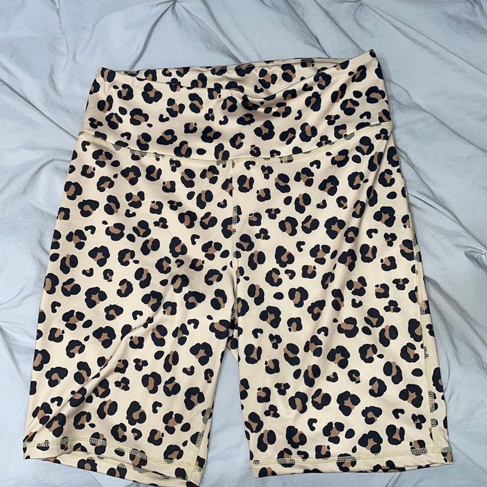 Cheetah Print Biker Shorts